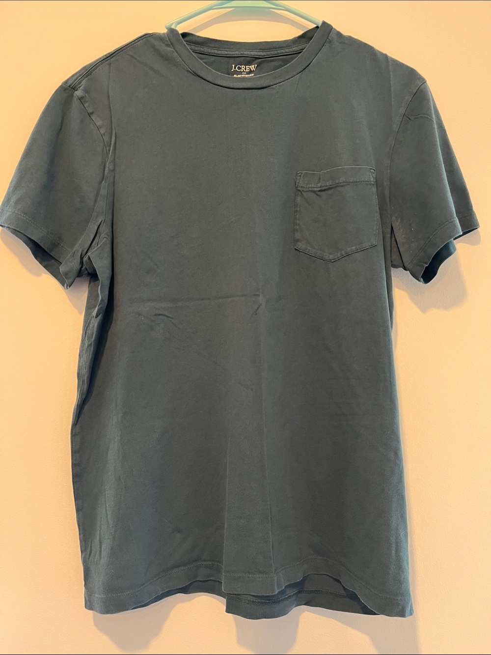 J. Crew Men’s Slate Blue Pocket Crew Tee